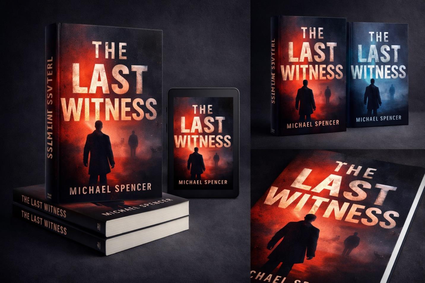 The Last Witness – Cinematic Thriller Book Cover Design — book cover design by Lucky's Digitals